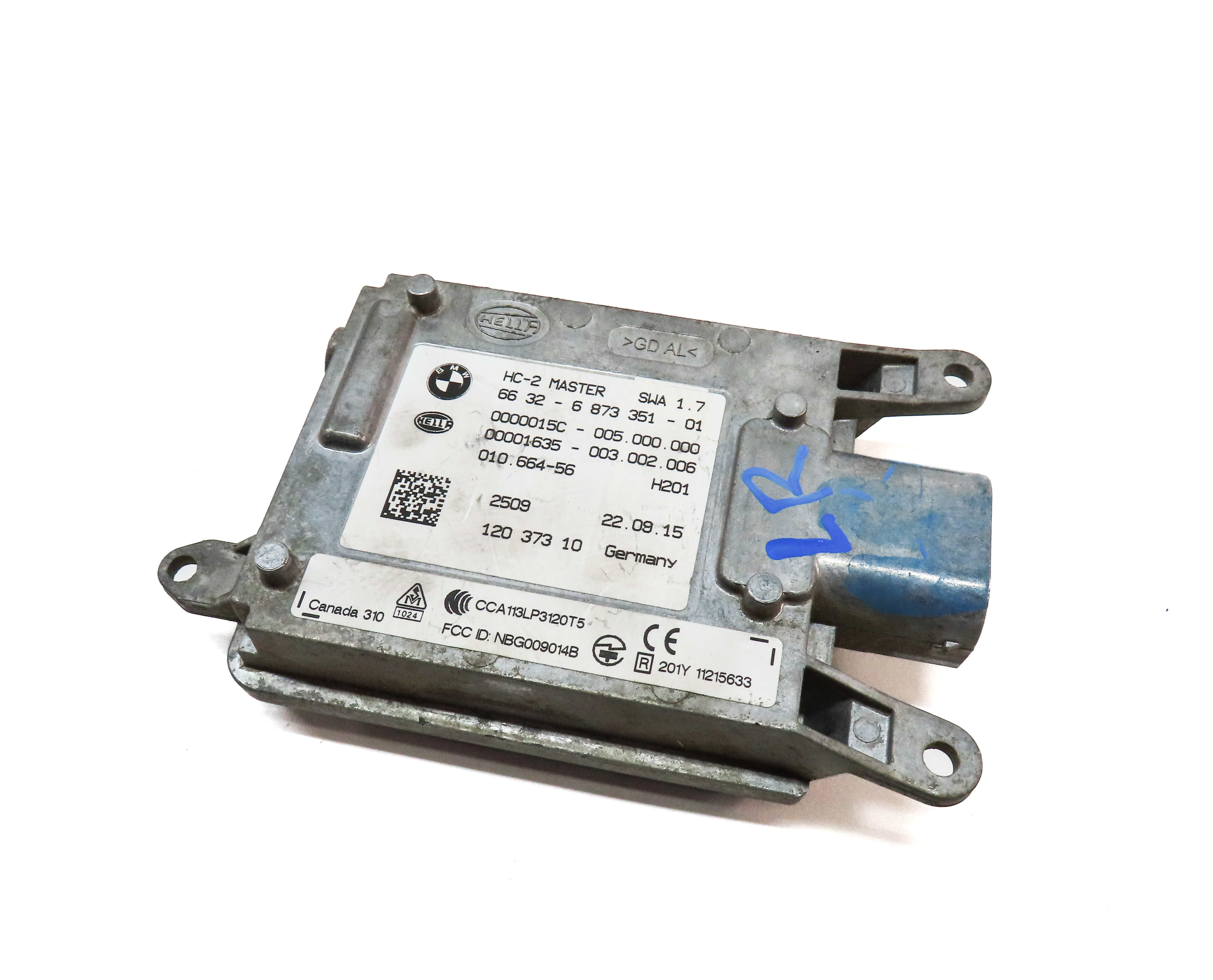 2016 BMW X3 (F25) REAR LEFT BLIND SPOT RADAR SENSOR CONTROL MODULE — exact item pictured
